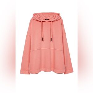 PARFOIS Pink‎ Sweatshirt with adjustable drawstring hood Size M